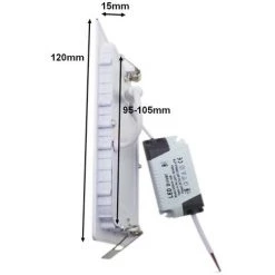 Spot LED Extra Plat Carré BLANC 6W - Blanc Chaud 2300K - 3500K - SILAMP - Blanc Chaud 2300K - 3500K 11 Spot LED Extra Plat Carré BLANC 6W - Blanc Chaud 2300K - 3500K - SILAMP - Blanc Chaud 2300K - 3500K -Panneau LED Soldes 2022 10579932 5