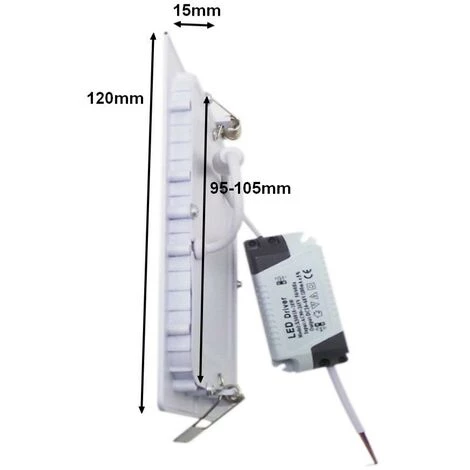 Spot LED Extra Plat Carré BLANC 6W - Blanc Chaud 2300K - 3500K - SILAMP - Blanc Chaud 2300K - 3500K 7 Spot LED Extra Plat Carré BLANC 6W - Blanc Chaud 2300K - 3500K - SILAMP - Blanc Chaud 2300K - 3500K – Image 5