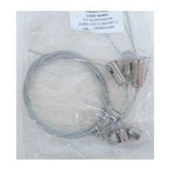 Kit De Suspension De 4 Filins Acier Avec Système Autobloquant Pour Dalle 595X595mm Type PURE LED CONFORT 2 TRAJECTOIRE 004667