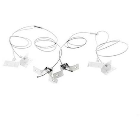 OPTONICA Kit De Suspension Pour Dalle LED 60X60CM - 120X30CM 4 OPTONICA Kit De Suspension Pour Dalle LED 60X60CM - 120X30CM – Image 2