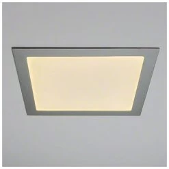 GREENICE Slimline Downlight 25W 2180Lm 4200ºK Carré Argent 30.000H [HO-RDP-25W-MP-W] -Panneau LED Soldes 2022 13386045 3