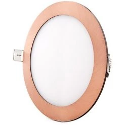 GREENICE Slimline Downlight 12W 805Lm 3000ºK Rond Bronze 50.000H [GL-CL-R12N-B-WW] -Panneau LED Soldes 2022 13386616 3