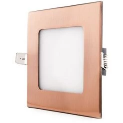 GREENICE Slimline Downlight 6W 449Lm 3000ºK Carré Bronze 50.000H [GL-CL-S6N-B-WW] -Panneau LED Soldes 2022 13386617 2