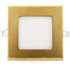 GREENICE Slimline Downlight 6W 449Lm 3000ºK Carré Or 50.000H [GL-CL-S6N-G-WW] -Panneau LED Soldes 2022 13386618 3