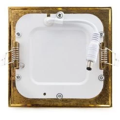 GREENICE Slimline Downlight 6W 449Lm 3000ºK Carré Or 50.000H [GL-CL-S6N-G-WW] -Panneau LED Soldes 2022 13386618 4