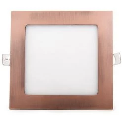 GREENICE Slimline Downlight 12W 805Lm 3000ºK Carré Bronze 50.000H [GL-CL-S12N-B-WW] -Panneau LED Soldes 2022 13386622 3