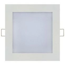 HOROZ ELECTRIC Dalle LED Extra Plate Carré Blanc 12W (Eq. 96W) 2700K Dim 170x170mm - Blanc