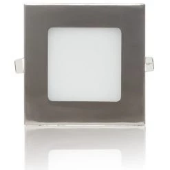 GREENICE Slimline Downlight 6W 449Lm 3000ºK Carré Nickel Satiné 50.000H [GL-CL-S6N-WW] -Panneau LED Soldes 2022 13784192 3