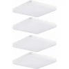 ETC-SHOP Lot De 4 Plafonniers LED ALU Luminaire Encastrable Blanc Salon Couchage Travail Salle D'éclairage Lampe D'entrée -Panneau LED Soldes 2022 14193177 1