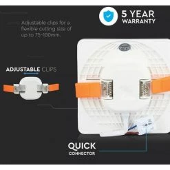 ETC-SHOP Lot De 4 Plafonniers LED ALU Luminaire Encastrable Blanc Salon Couchage Travail Salle D'éclairage Lampe D'entrée 9 ETC-SHOP Lot De 4 Plafonniers LED ALU Luminaire Encastrable Blanc Salon Couchage Travail Salle D'éclairage Lampe D'entrée -Panneau LED Soldes 2022 14193177 3