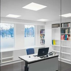 EUROPALAMP Dalle LED 600x600 40W Lot De 6 Pcs PMMA Blanc Neutre 4000k + 6 Kits Clips D'encastrement - Blanc Neutre 4000k -Panneau LED Soldes 2022 14362043 2