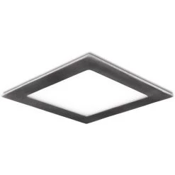 GREENICE Slimline Downlight 12W 805Lm 3000ºK Carré Nickel Satiné 50.000H [GL-CL-S12N-WW]