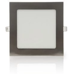 GREENICE Slimline Downlight 12W 805Lm 3000ºK Carré Nickel Satiné 50.000H [GL-CL-S12N-WW] -Panneau LED Soldes 2022 14623242 3