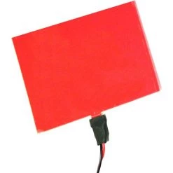 BeMatik - Panneau 100x100 Mm Rouge électroluminescente EL