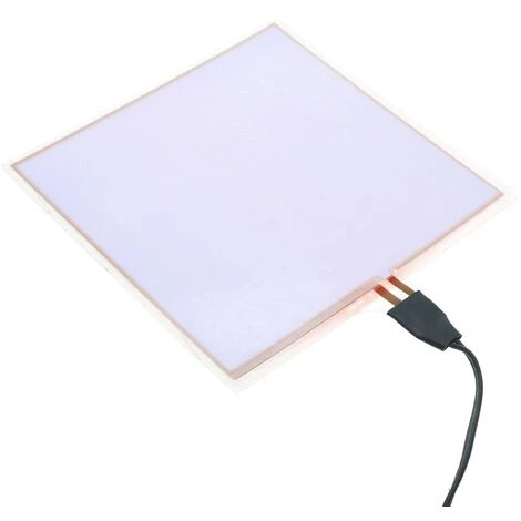 BeMatik - Électroluminescent Panneau 100x100 Mm Blanche EL 3 BeMatik - Électroluminescent Panneau 100x100 Mm Blanche EL