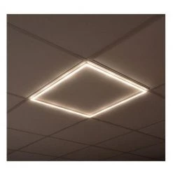 MIIDEX LIGHTING Dalle Plafonnier CADRE LED 40W (360W) Blanc 4000°K Dimmable 595 X 595 (lot De 2)