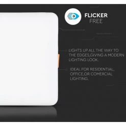 ETC-SHOP Lot De 6 Plafonniers LED ALU Encastrable Blanc Salon éclairage Design Lampe D'entrée SLIM -Panneau LED Soldes 2022 15543176 3