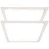 ETC-SHOP Lot De 2 Plafonniers LED Plafonnier Plafonnier Spots ALU Salle De Travail éclairage De Bureau Blanc -Panneau LED Soldes 2022 15813517 1