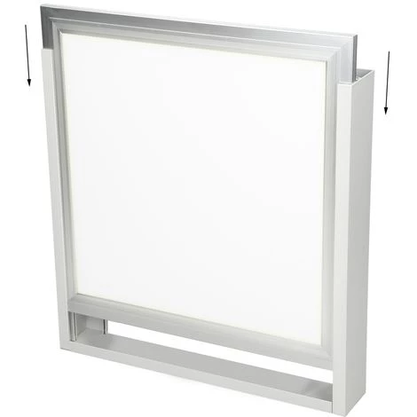 ECD GERMANY Support Panneau LED 30x30 Cm 300x300 Mm Kit Cadre Aluminium Lampe Plafonnier 7 ECD GERMANY Support Panneau LED 30x30 Cm 300x300 Mm Kit Cadre Aluminium Lampe Plafonnier – Image 5