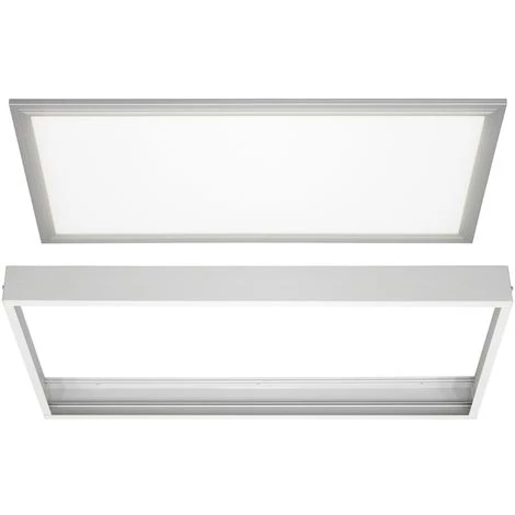 ECD GERMANY Support Panneau LED 60x30 Cm 600x300 Mm Kit Cadre Aluminium Lampe Plafonnier 4 ECD GERMANY Support Panneau LED 60x30 Cm 600x300 Mm Kit Cadre Aluminium Lampe Plafonnier – Image 2