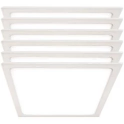 ETC-SHOP 6x Spot De Plafond à LED Panneau Lumineux En Saillie éclairage De Salon Blanc Lampe ALU