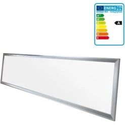 ECD GERMANY Panneau Plafonnier LED 120x30 Cm 42W Blanc Neutre 4000K Lampe Pendule Suspendu