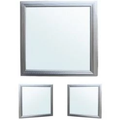 ECD Germany Panneau LED 12W 30x30 Cm - 2-pack - Ultraslim Mince - SMD 3014 - 6000K Cool White - 220-240 V - Plafonnier Plafonnier De Montage Suspendu Lumière - 750 Lumen