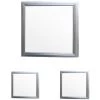 ECD Germany Panneau LED 12W - 30x30 Cm - 2-pack - Ultraslim Mince - SMD 3014 - Neutral White 4000K - 220-240 V - 760 Lumen - Plafonnier Plafonnier Montage Suspendu Lumière
