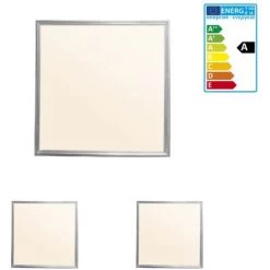 ECD Germany Panneau LED 36W - 60 X 60 Cm - 2-pack - Ultraslim Mince - SMD 3014 - Blanc Chaud 3000K - 220-240 V - Environ 3020 Lumens - Plafonnier Encastré