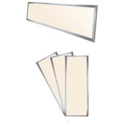 ECD GERMANY Panneau De DPE LED 42W Allemagne - 120 X 30 Cm - 3 Er-Pack - Ultraslim Mince - SMD 3014 - Blanc Chaud 2700K - 220-240 V - Environ 2640 Lumens - Plafonnier Encastré