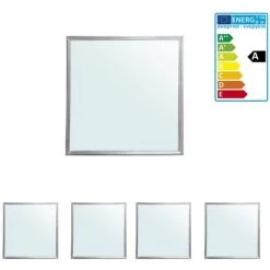 ECD Germany Panneau LED 36W - 62 X 62 Cm - 4 Er-Pack - Ultraslim Mince - SMD 3014 - 6000K Blanc Froid - 220-240 V - Environ 3222 Lumens - Luminaire Encastré Au Plafond