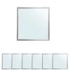 ECD Germany 6-pack Ultraslim Mince Panneau LED 36W 60 X 60 Cm 3014 Blanc Froid 6000K SMD 220-240 V Environ 3350 Lumen Plafonnier Encastré