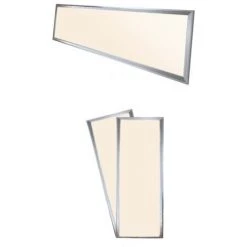 ECD Germany Panneau LED 42W - 120 X 30 Cm - 2-pack - Ultraslim Mince - SMD 3014 - Blanc Chaud 2700K - 220-240 V - Environ 2640 Lumens - Plafonnier Encastré