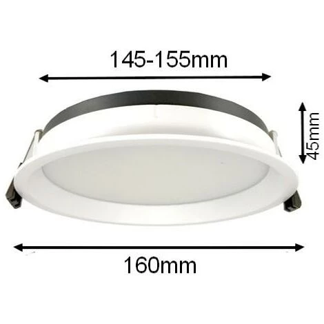Spot LED Rond 15W Ø160mm - Blanc Froid 6000K - 8000K - SILAMP - Blanc Froid 6000K - 8000K 4 Spot LED Rond 15W Ø160mm - Blanc Froid 6000K - 8000K - SILAMP - Blanc Froid 6000K - 8000K – Image 2