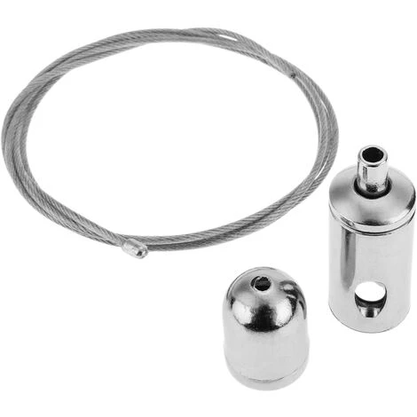 BeMatik - Montage Fils D'acier Kit Suspendus Panneau LED - 4 Fils 3 BeMatik - Montage Fils D'acier Kit Suspendus Panneau LED - 4 Fils