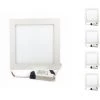 Spot LED Encastrable Carré BLANC 18W (Pack De 5) - Blanc Chaud 2300K - 3500K - SILAMP - Blanc Chaud 2300K - 3500K