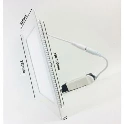 Spot LED Encastrable Carré BLANC 18W (Pack De 5) - Blanc Chaud 2300K - 3500K - SILAMP - Blanc Chaud 2300K - 3500K -Panneau LED Soldes 2022 16494182 5