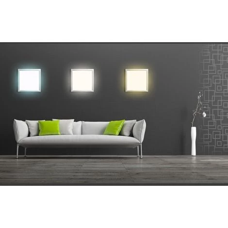 ECD GERMANY Panneau LED Plafonnier 30x30 Cm Blanc Froid 6000K 12W Lampe Pour Plafond 4 ECD GERMANY Panneau LED Plafonnier 30x30 Cm Blanc Froid 6000K 12W Lampe Pour Plafond – Image 2