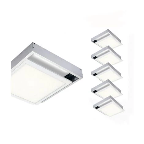 SILAMP Kit Saillie ALU Pour Panneau LED 60x60 Slim (Pack) 3 SILAMP Kit Saillie ALU Pour Panneau LED 60x60 Slim (Pack)
