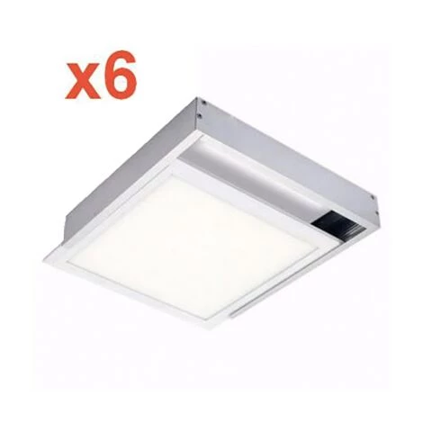 SILAMP Kit Saillie ALU Pour Panneau LED 60x60 Slim (Pack) 5 SILAMP Kit Saillie ALU Pour Panneau LED 60x60 Slim (Pack) – Image 3