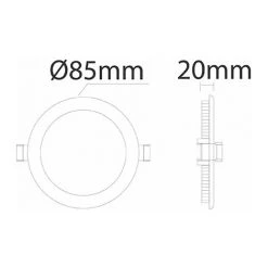 VITO LIGHTING Dalle LED Ronde Extra Plate 3W 4000K - Blanc 7 VITO LIGHTING Dalle LED Ronde Extra Plate 3W 4000K - Blanc -Panneau LED Soldes 2022 16544410 3
