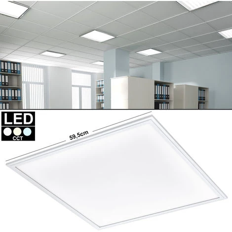 Panneau LED Encastré Au Plafond Grille Lumière Salle De Travail Relax éclairage ALU Lampe Blanc Eglo 96897 5 Panneau LED Encastré Au Plafond Grille Lumière Salle De Travail Relax éclairage ALU Lampe Blanc Eglo 96897 – Image 3