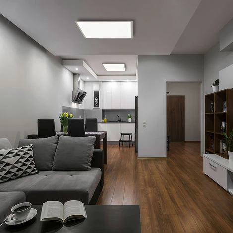 Panneau LED Encastré Au Plafond Grille Lumière Salle De Travail Relax éclairage ALU Lampe Blanc Eglo 96897 6 Panneau LED Encastré Au Plafond Grille Lumière Salle De Travail Relax éclairage ALU Lampe Blanc Eglo 96897 – Image 4