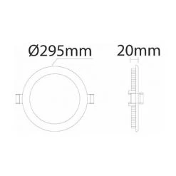 VITO LIGHTING Dalle LED Ronde Extra Plate 24W 4000K - Blanc -Panneau LED Soldes 2022 16795595 2