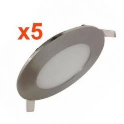 Spot LED Extra Plat Rond ALU 6W (Pack De 5) - Blanc Neutre 4000K - 5500K - SILAMP - Blanc Neutre 4000K - 5500K 9 Spot LED Extra Plat Rond ALU 6W (Pack De 5) - Blanc Neutre 4000K - 5500K - SILAMP - Blanc Neutre 4000K - 5500K -Panneau LED Soldes 2022 16897460 3