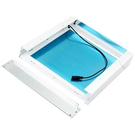 Kit En Saillie BLANC Pour Panneau LED 30x30 Slim - Blanc - SILAMP - Blanc 6 Kit En Saillie BLANC Pour Panneau LED 30x30 Slim - Blanc - SILAMP - Blanc – Image 4