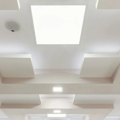 Panneau LED 60x60 48W BLANC (Pack De 2) - Blanc Chaud 2300K - 3500K - SILAMP - Blanc Chaud 2300K - 3500K 4 Panneau LED 60x60 48W BLANC (Pack De 2) - Blanc Chaud 2300K - 3500K - SILAMP - Blanc Chaud 2300K - 3500K – Image 2