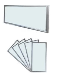 ECD Germany Panneau LED 18W - 60 X 30 Cm - 5 Pack - Ultraslim Mince - SMD 3014 - 6000K Blanc Froid - 220-240 V - Environ 1450 Lumens - Luminaire Encastré Au Plafond