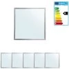 ECD Germany Panneau De LED 36W - 62 X 62 Cm - 5 Er Pack - Ultraslim Mince - SMD 3014 - Blanc Froid 6000K - 220-240 V - Environ 3222 Lumens - Plafonnier Encastré -Panneau LED Soldes 2022 17053916 1