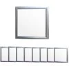 ECD Germany Panneau LED 12W - 30x30 Cm - 8-Pack - Ultraslim Mince - SMD 3014 - Blanc Neutre 4000K - 220-240 V - 760 Lumen - Plafonnier Lampe De Plafond De Montage Suspendu Lumière -Panneau LED Soldes 2022 17073380 1